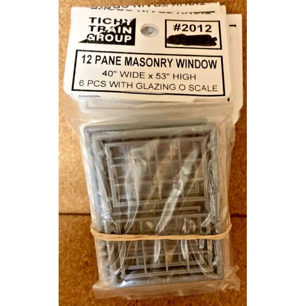 Tichy Train 2012 Masonry Window O Scale 40 x 53"