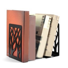 4 Uds. Soporte de Sujetalibros Alto Decorativo de Hierro Resistente para Libros, Libro Antideslizante para Oficina, , Hogar, Regalos, Negro