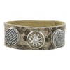 Quiges Women's Click Button 18 mm Chunk Silver-Plated Shell Fossil