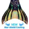 Mermaid Tail and Monofin for Swimming with MER-Shield Tip Protection,