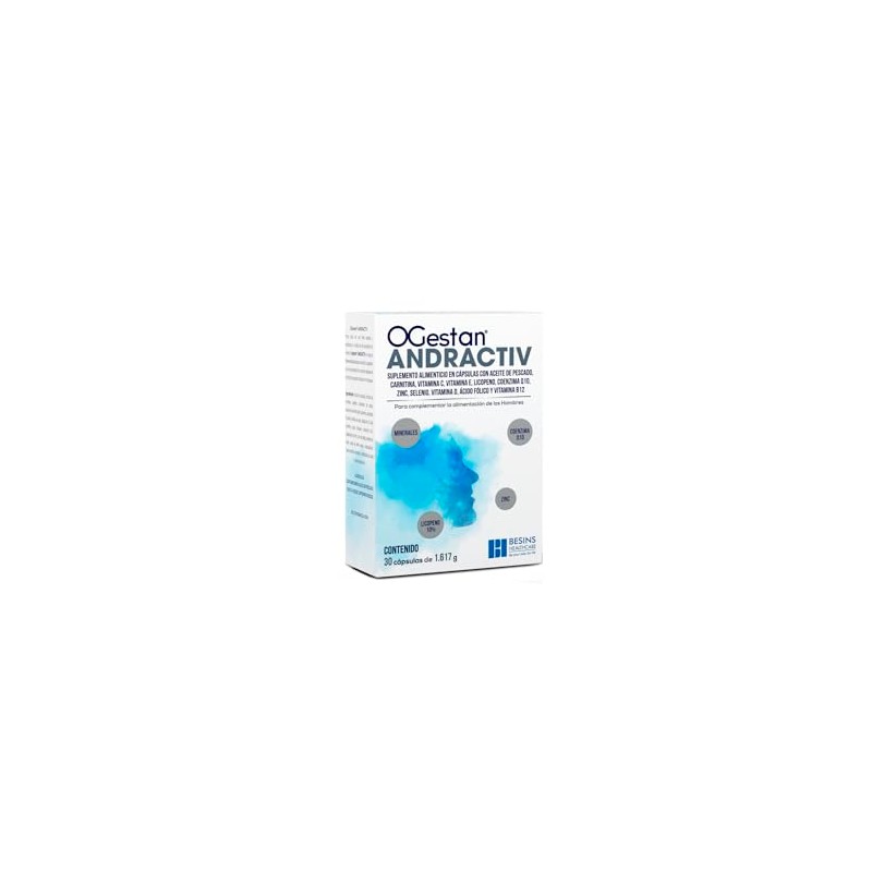 Ogestan Andractiv, Suplemento Alimenticio, 30 Capsulas