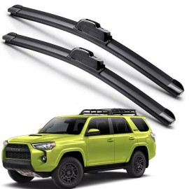 EZ Motoring For 2010-2024 Toyota 4Runner Windshield Wiper Blades J-HOOK Hybrid Silicone