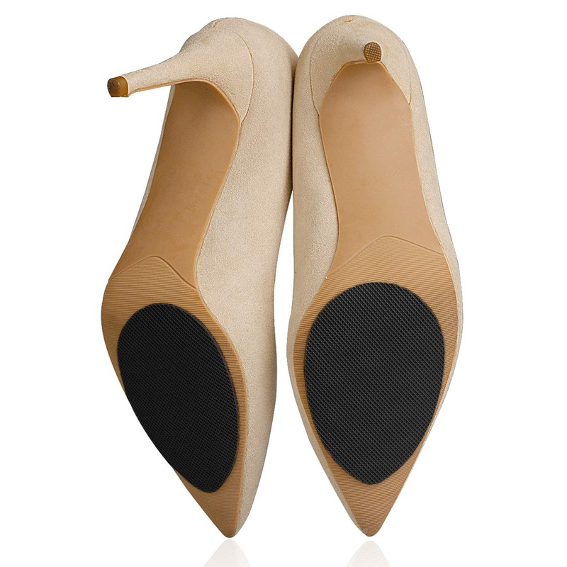 Makryn - Almohadillas antideslizantes para zapatos (3 pares), color negro