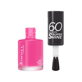 Rimmel Rimmel London Rita Ora 60 Seconds Super Shine Nail Polish, Packaging May Vary, Neon Fest, 8 ml (Pack of 1)