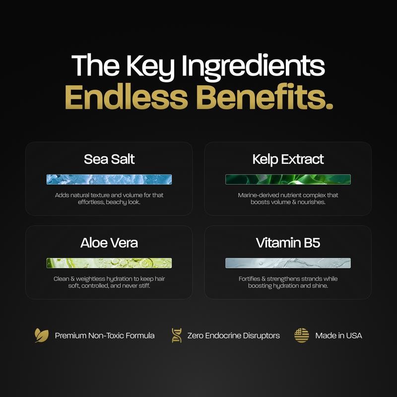 Based Bodyworks Sea Salt Spray | Instant Volume & Texture