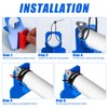 3 PCS Swimming Pool Pipe Holders, Upgraded Pool Hose Support
