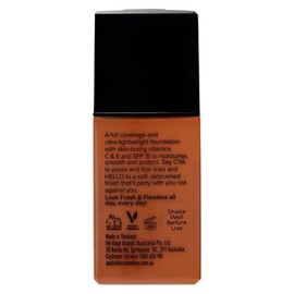 Australis Fresh & Flawless Full Coverage Foundation - Deep Tan