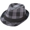Milani Fedora Hat with Black Ribbon Band