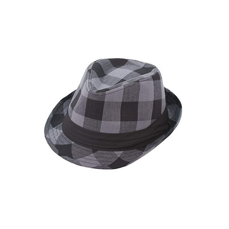 Milani Fedora Hat with Black Ribbon Band