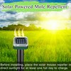 Mole Repellent Solar Powered 10 Pack, Snake Vole Repellent Outdoor,Waterproof