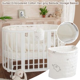 Baby Bedside Storage Bag,Baby Crib Organizer Bag | Bedside Organizer, Dormitory Bed Bunk Holder, Nursery Organizers and Storage, Baby Nappy Holder