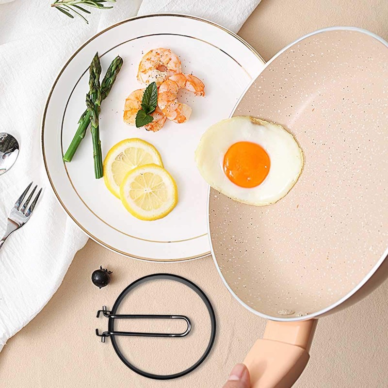 4 Pack Stainless Steel Eggs Maker Non Stick Round Egg