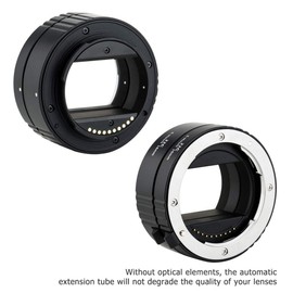 JJC E Mount Auto Focus Macro Extension Tube Set for Sony ZV-E10 II A6000 A6100 A6300 A6400 A6500 A6600 A6700 ZV-E1 A1 A7CR A7C II A7IV A7III A7II A7RV IV A7R III II A7S III II A7S A9 II III & More