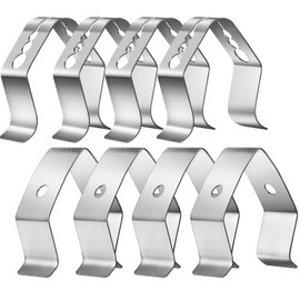 8 Pcs Meat Grill Thermometer Probe Holder Clip BBQ Temp Probe Clip Camping Barbecue Universal Style Design Holder Single and Three Hole for Ambient Temperature Readings Grill Ovens,2 Styles