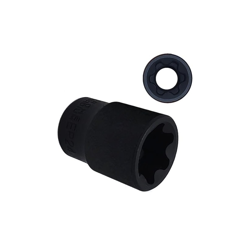 JEUCLEL EP Socket EP24, 1/2” drive Female External E-Torx Plus