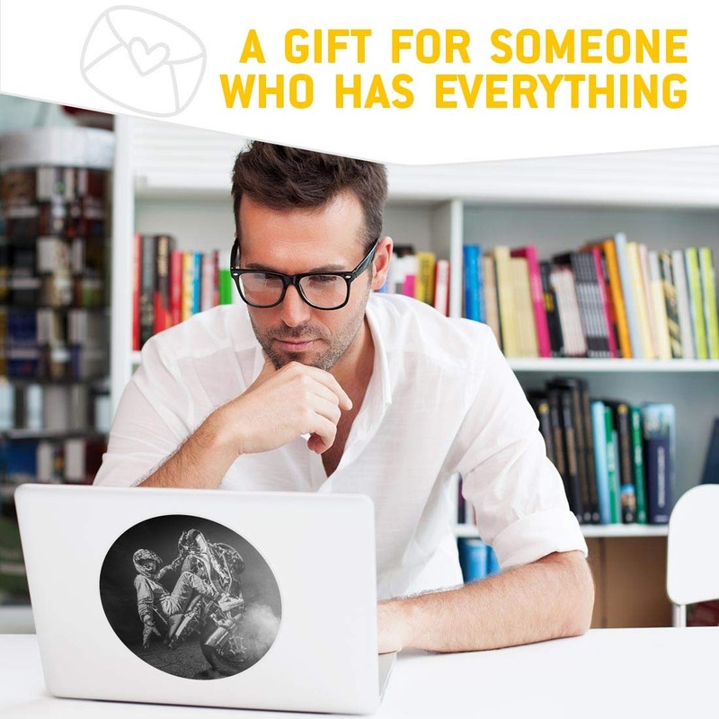 2 x 20cm Vinyl Stickers - Stunt Motocross Biker Street