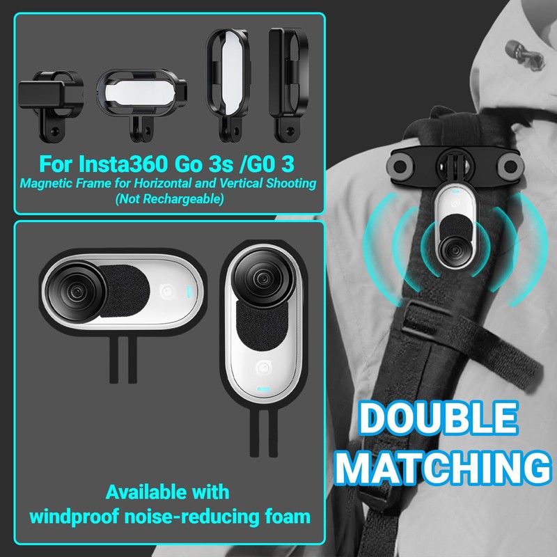 Sruim Insta 360 GO 3/GO 3S Magnetic Vertical & Horizontal