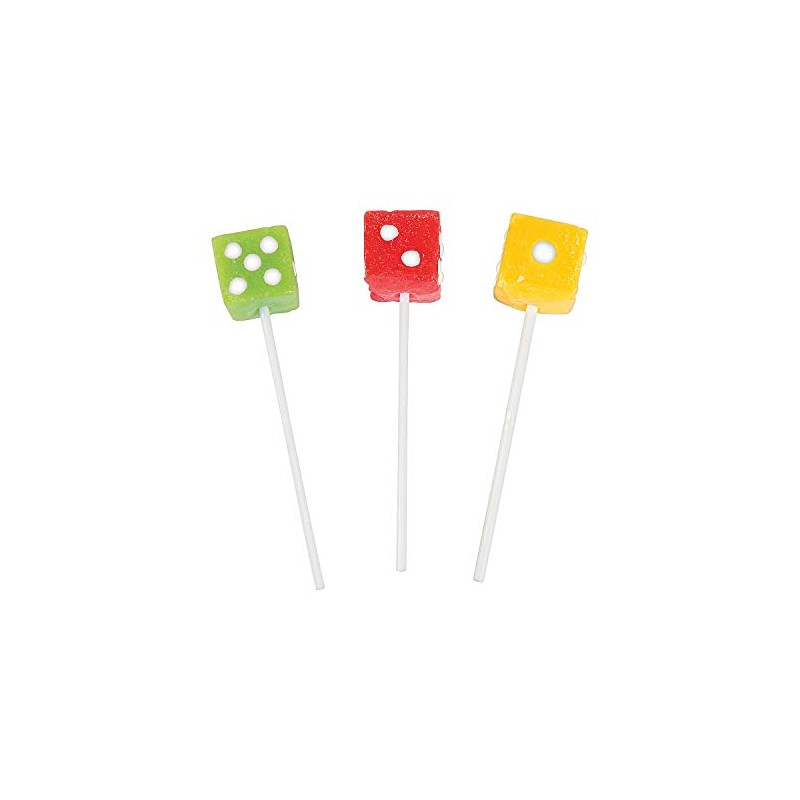 Casino Dice Suckers (12 individually wrapped lollipops) Party, Event Candy
