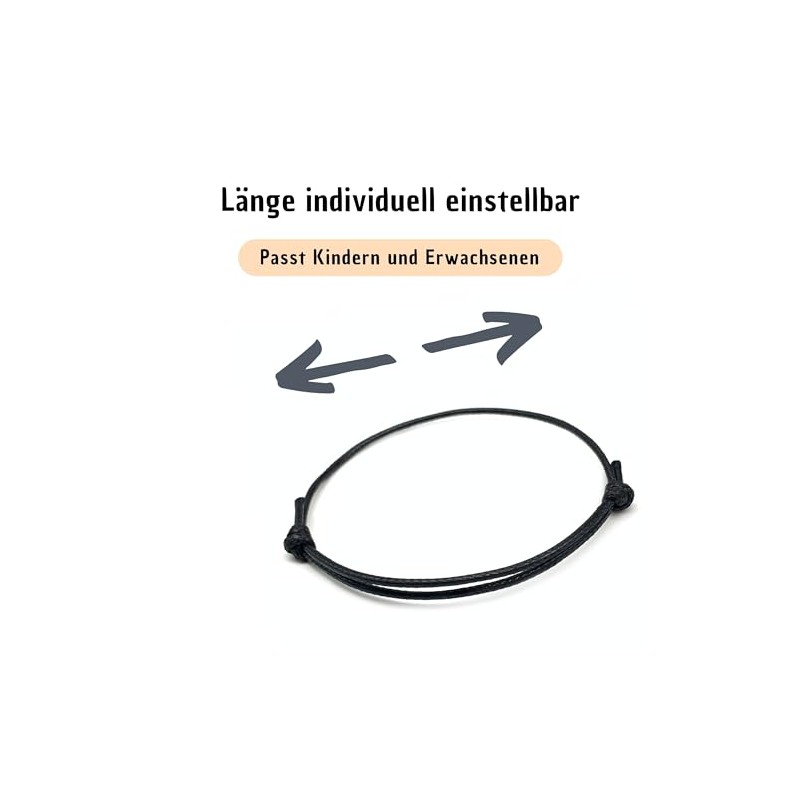 [2 Stück] Dezentes einfaches Armband | Handgemachtes dünnes Surfer Band