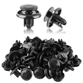 MOTOALL Nylon Front Fender Liner Trim Panel Bumper Shield Retainer Fastener Rivet Push-Type Clips for 8mm Hole Honda Acura 91512-SX0-003 (100pcs)