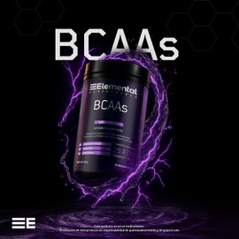 ELEMENTAL BCAA + Glutamina 420g 30 Porciones Sin Azúcar Cítricos