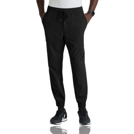 BARCO Grey's Anatomy Spandex Stretch Direct - Striker Scrub Jogger for Men XX-Large Short Black