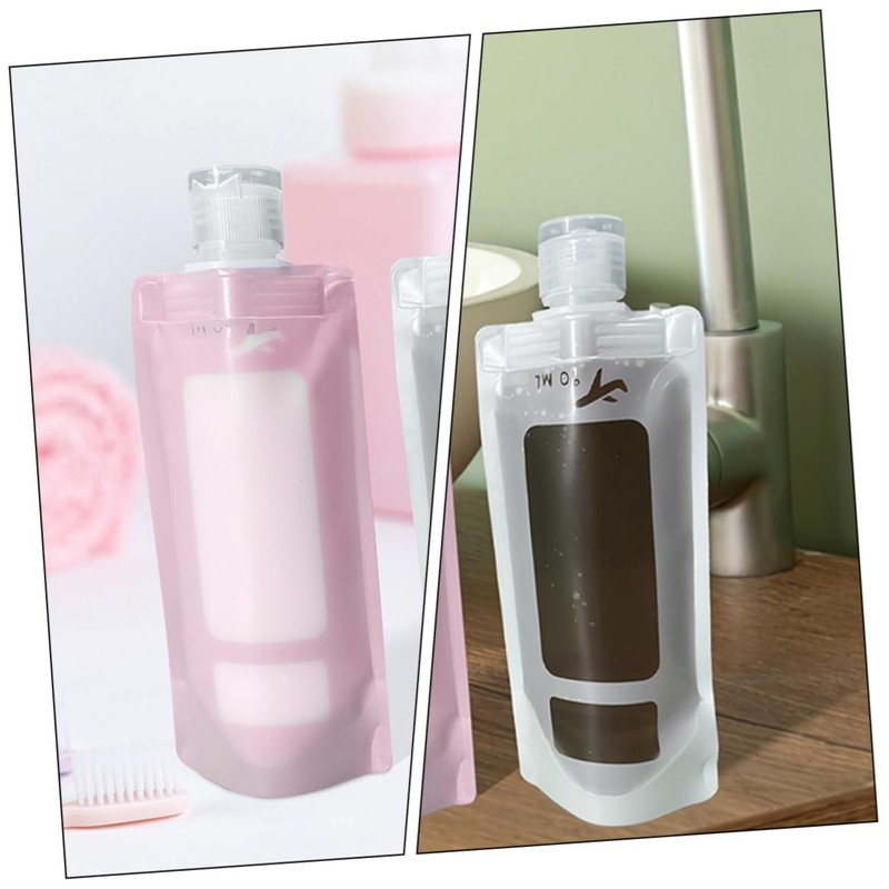 Ipetboom 20pcs Travel Pouch for Shampoo Conditioner and Lotion Stand-up