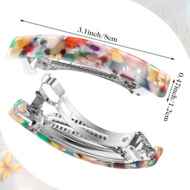 Teaaha 6 Stück Haarspangen Damen, Französische Haarspangen Damen Haarspangen Französische, Haarspange Damen, Retro Große Klassische Haarspangen, Haarspangen Für Frauen Mädchen Haarschmuck