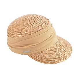Seeberger Women's Sun Hat Women's Straw Cap, Beige (sand 0094)