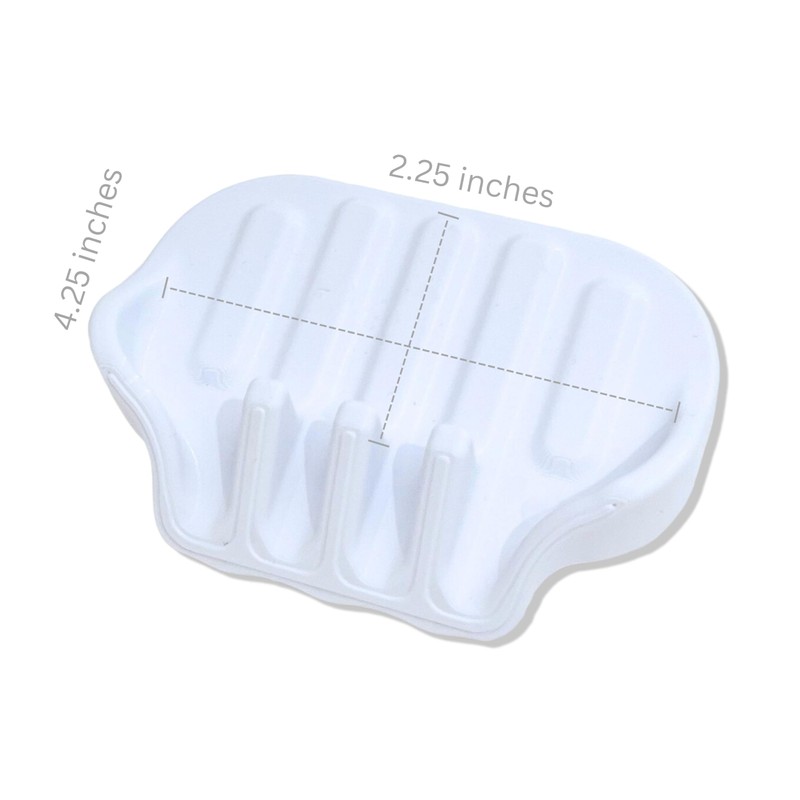 Spasilk Water Draining Soap Sponge Holder Drying Tray Dish with