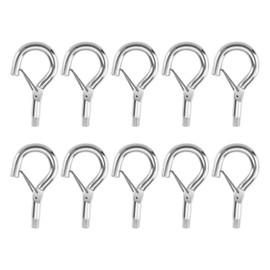 eMagTech Pack of 10 M5 Screw Hooks Hanging Spring Buckle Eye Hooks for Most Coupling Components with Metric Female Thread