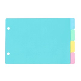 VIQUEL - Set of 4 A5 Index for 2-Ring Binder - Rainbow Pastel
