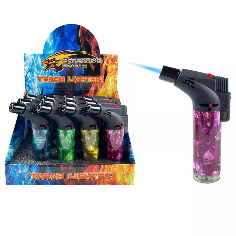 4Pack Jumbo 4" Single Jet Flame Torch Gun Lighter Refillable