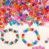Pack of 300 Beads for Bracelets, Beads for Threading, Pony