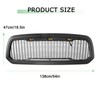 MATMACRO Grille Front Bumper Honeycomb Grill For 2013-2018 Dodge Ram
