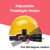 Hard Hat Flashlight Holder Helmet Light Mount Work Flashlight Clamp