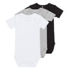 NAME IT Unisex Baby Nbnbody 3p Ss Black Noos Plain