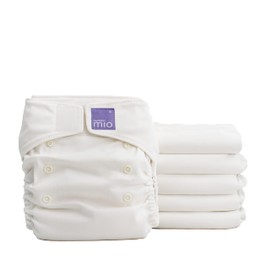 Bambino Mio, Miosolo Classic Cloth Diapers Set, OneSize, White