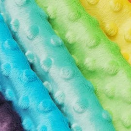 PINaPIN Fabrics sold by the metre, children's fabric, minky fleece, metre, for sewing, children's pillows, pillowcases, baby blankets, sleeping bags, toys, polyester, 100 x 160 cm (light grey)