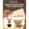 Brew Choice Pre-folded Unbleached Cone Coffee Filters, 100 Count Disposable