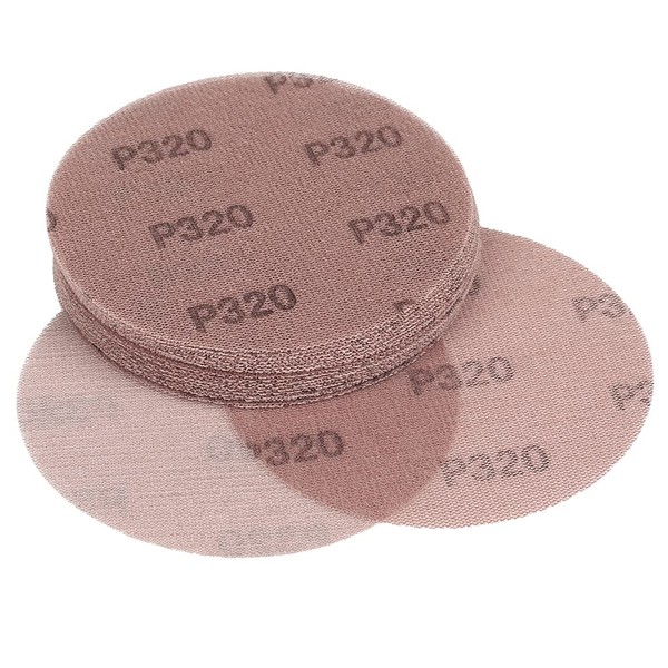 Kcmell 20PCS 150mm Mesh Sanding Discs 320 Grit, 6 Inch
