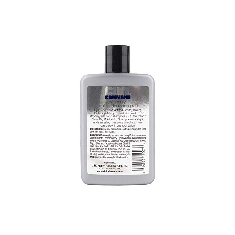 Duke Curl Command Moisturizing Shampoo