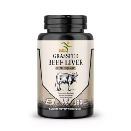 Desiccated Beef Liver Capsules - Certified 100% Grass-Fed & Pasture-Raised, Undefatted, Nutrient-Dense Superfood, High in Iron & Vitamin B12 - 120 Capsules, Made in the USA