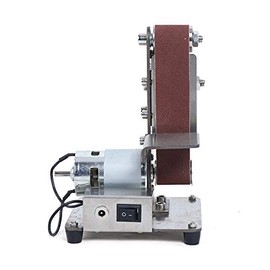 DENESTUS Mini Belt Sander Electric Bench Polishing Kits Grinding Machine Polisher Grinder and Diy New Tools Polishing Power Sander