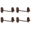 XFORT 4 Pack Viper Fixed Cable Window Restrictor in Brown,