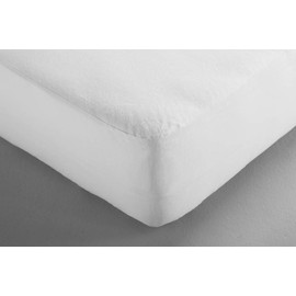 Waterproof Fitted Sheet 90 x 190 to 100 x 200cm (White)