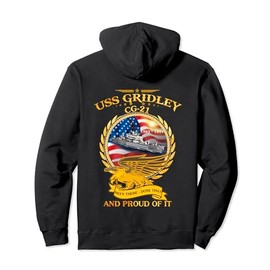 USS Gridley (CG-21) 1963 - 1994 Pullover Hoodie