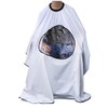 Baluue 2pcs Salon Hair Cutting Cape Viewing Window Lightweight Hairdressing