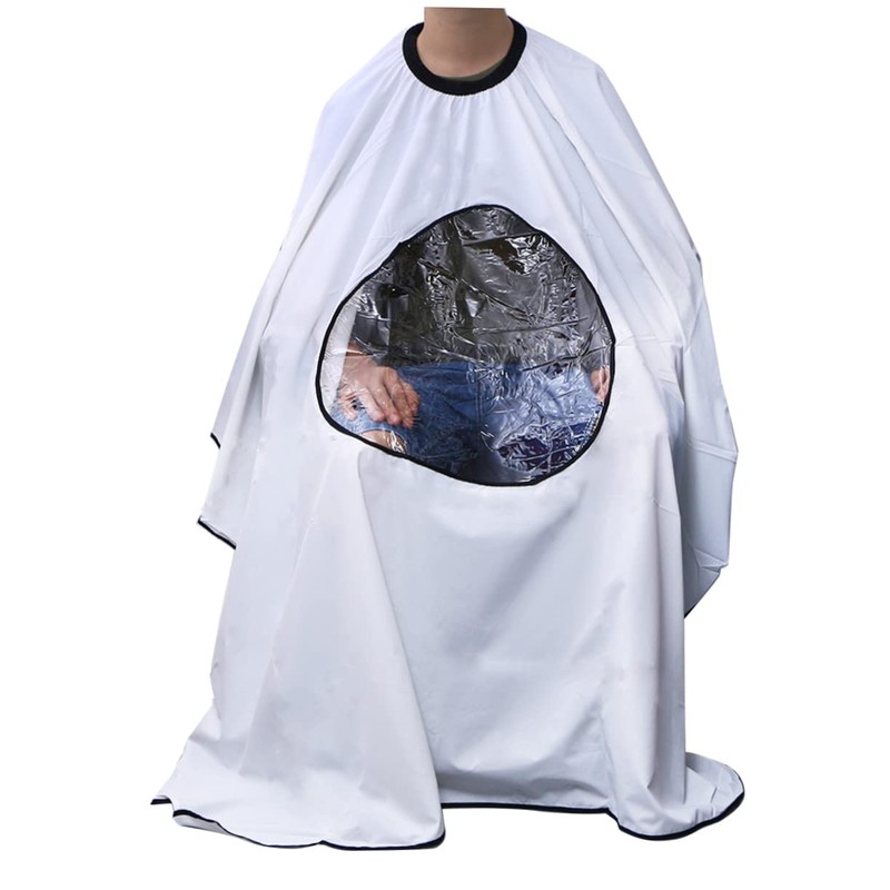 Baluue 2pcs Salon Hair Cutting Cape Viewing Window Lightweight Hairdressing
