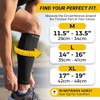 CAMBIVO Calf Compression Sleeves 2 Pairs, 20-30 mmHg, Footless Flight
